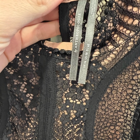 By Anthropologie Black Lace Dress - Picture 6 of 9